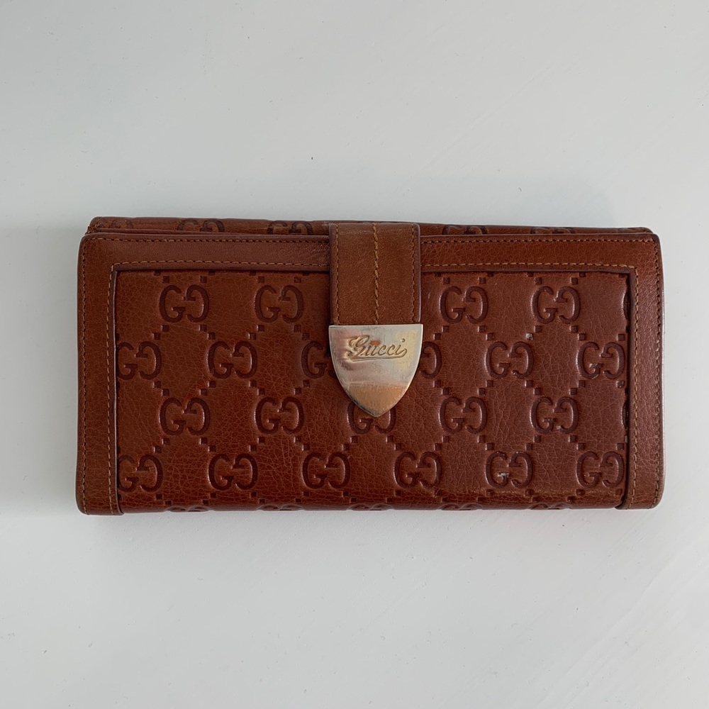 Authentic Gucci Guccissima Long Wallet